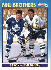 Aaron & Neal Broten #337 Hockey Cards 1991 Score Canadian Prices
