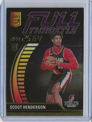 Scoot Henderson [Purple] #2 Basketball Cards 2023 Panini Donruss The Rookies Prices