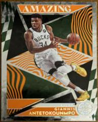 Giannis Antetokounmpo [Orange] #7 Basketball Cards 2021 Panini Illusions Amazing Prices