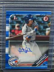 Santiago Espinal [Blue] Baseball Cards 2019 Bowman Prospect Autographs Prices