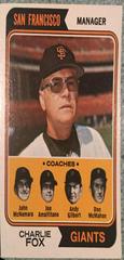 Giants Mgr. , Coaches Baseball Cards 1974 Topps Prices