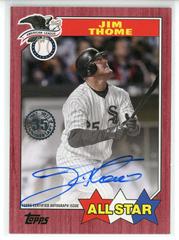 Jim Thome [Red] Baseball Cards 2022 Topps Update 1987 Autographs Prices