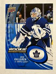 Erik Kallgren [Blue] Hockey Cards 2022 Upper Deck Trilogy Rookie Renditions Prices