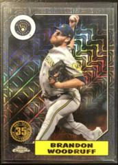Brandon Woodruff [Black] #T87C-12 Baseball Cards 2022 Topps Update 1987 Chrome Prices