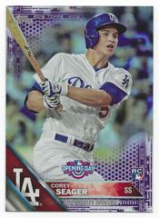 Corey Seager [Purple Foil] Baseball Cards 2016 Topps Opening Day Prices