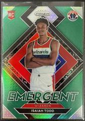 Isaiah Todd [Green Prizm] #30 Basketball Cards 2021 Panini Prizm Emergent Prices