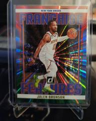 Jalen Brunson [Red Green] #7 Basketball Cards 2023 Panini Donruss Franchise Features Prices