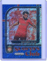 Mohamed Salah [Blue Shimmer] Soccer Cards 2022 Panini Prizm Premier League Scorers Club Prices