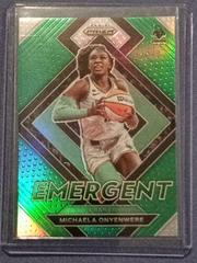 Michaela Onyenwere [Green] Basketball Cards 2022 Panini Prizm WNBA Emergent Prices