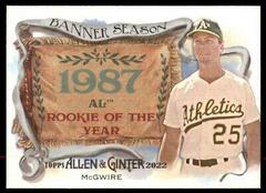 Mark McGwire #BS-50 Baseball Cards 2022 Topps Allen & Ginter Banner Seasons Prices