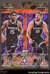 Davion Mitchell, Domantas Sabonis [Red Ice] Basketball Cards 2021 Panini Contenders Optic Pick n Roll Prices