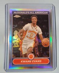 Kwame Evans #2K7-14 Basketball Cards 2023 Topps Chrome McDonald's All American 2007 Prices