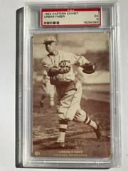Urban Faber Baseball Cards 1922 Eastern Exhibit Prices
