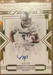 Romeo Doubs [Autograph Gold] #122 Football Cards 2022 Panini Flawless Collegiate Prices