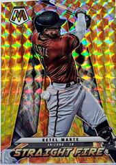 Ketel Marte #SF-5 Baseball Cards 2022 Panini Mosaic Straight Fire Prices