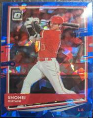 Shohei Ohtani [Blue Cracked Ice] #118 Baseball Cards 2020 Panini Donruss Optic Prices