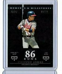 Chipper Jones [75 Runs] Baseball Cards 2007 Topps Moments & Milestones Prices
