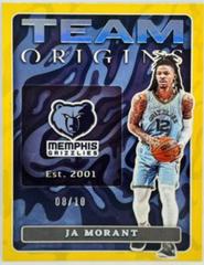 Ja Morant [Gold] #13 Basketball Cards 2022 Panini Origins Team Prices