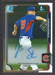 Justin Steele #JS Baseball Cards 2015 Bowman Chrome Autograph Prospect Prices