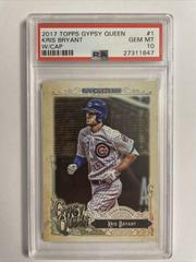 Kris Bryant [w/ Cap] #1 Baseball Cards 2017 Topps Gypsy Queen Prices