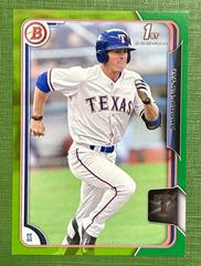 Dylan Moore [Chrome Green Refractor] #15 Baseball Cards 2015 Bowman Draft Prices