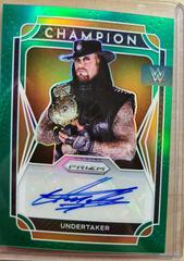 Undertaker [Green Prizm] Wrestling Cards 2022 Panini Prizm WWE Champion Signatures Prices