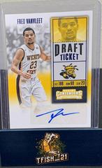 Fred Vanvleet [White Jersey Autograph Draft Ticket Blue Foil] #144 Basketball Cards 2016 Panini Contenders Draft Picks Prices