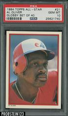 Al Oliver #21 Baseball Cards 1984 Topps All Star Glossy Set of 40 Prices