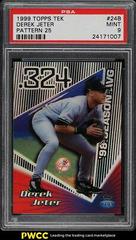 Derek Jeter [Pattern 25] #24B Baseball Cards 1999 Topps Tek Prices