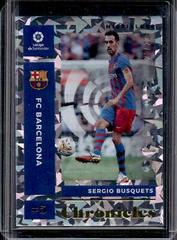 Sergio Busquets [Cracked Ice] #10 Soccer Cards 2021 Panini Chronicles La Liga Prices