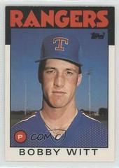 Bobby Witt #126T Baseball Cards 1986 Topps Traded Prices