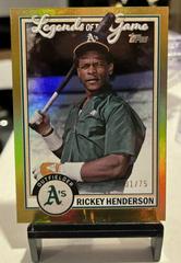 Rickey Henderson [Gold] Baseball Cards 2023 Topps Legends of the Game Prices