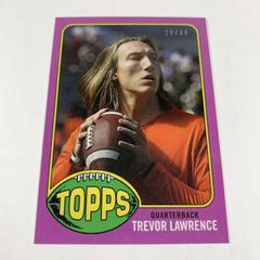 Trevor Lawrence [Purple] #17 Football Cards 2021 Topps X Trevor Lawrence Prices