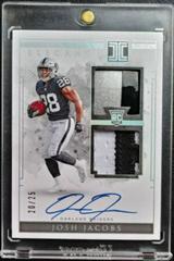 Josh Jacobs [Helmet, Patch Autograph Nameplate] #108 Football Cards 2019 Panini Impeccable Prices