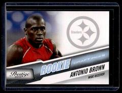 Antonio Brown [Draft Picks Light Blue] #207 Football Cards 2010 Panini Prestige Prices
