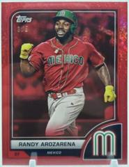 Randy Arozarena [Red Hot] #100 Baseball Cards 2023 Topps World Classic Prices