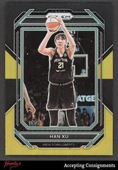 Han Xu [Black Gold] #91 Basketball Cards 2023 Panini Prizm WNBA Prices