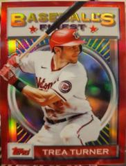Trea Turner [Red Refractor] #26 Baseball Cards 2020 Topps Finest Prices