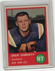 Dick Christy #14 Football Cards 1963 Fleer Prices