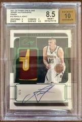 Nikola Jokic [Green] Basketball Cards 2021 Panini One and One Jersey Autographs Prices