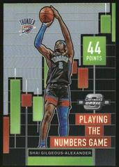 Shai Gilgeous-Alexander #16 Basketball Cards 2022 Panini Contenders Optic Playing the Numbers Game Prices
