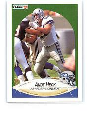 Andy Heck #U-84 Football Cards 1990 Fleer Update Prices
