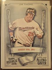 Jim Thome Baseball Cards 2021 Topps Allen & Ginter Historic Hits Prices