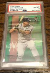 Gary Sanchez [Green Refractor] #64 Baseball Cards 2016 Topps Finest Prices