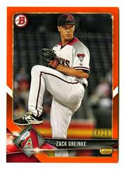 Zack Greinke [Orange] #4 Baseball Cards 2018 Bowman Prices