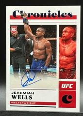 Jeremiah Wells [Blue] #CS-JWL Ufc Cards 2023 Panini Chronicles UFC Signatures Prices