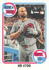 Albert Pujols Baseball Cards 2023 Topps Heritage Now & Then Prices