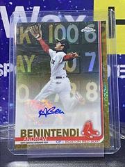 Andrew Benintendi [Gold Refractor] #AB Baseball Cards 2019 Topps Chrome Autographs Prices