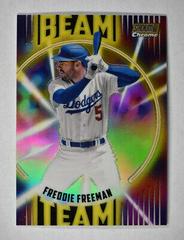 Freddie Freeman [Gold] Baseball Cards 2022 Stadium Club Chrome Beam Team Prices