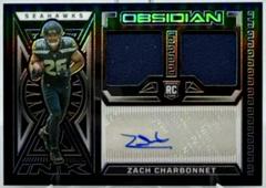 Zach Charbonnet #2 Football Cards 2023 Panini Obsidian Rookie Jersey Ink Prices